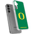 University of Oregon Yellow O on Green Galaxy S24 Plus Clear Case